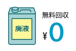 廃液回収0円