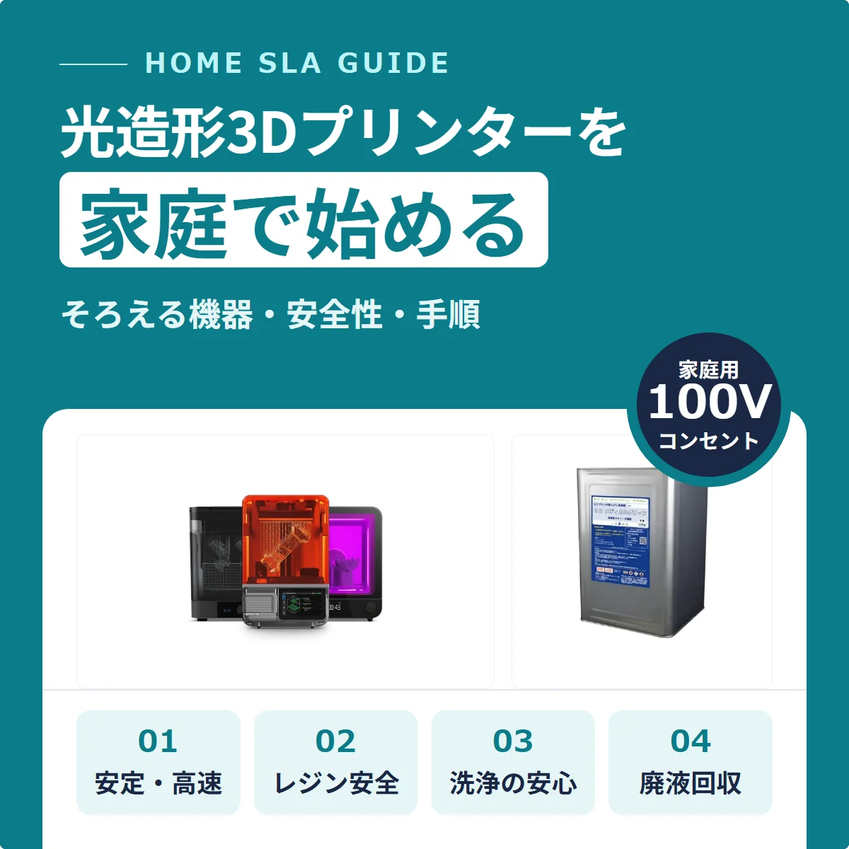 光造形3Dプリンターを家庭で始めるには｜そろえる機器・安全性・手順