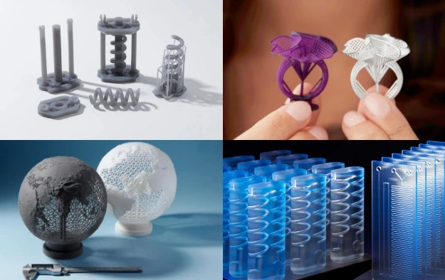 光造形3Dプリンターで造形した細かいディテールと滑らかな表面の造形物