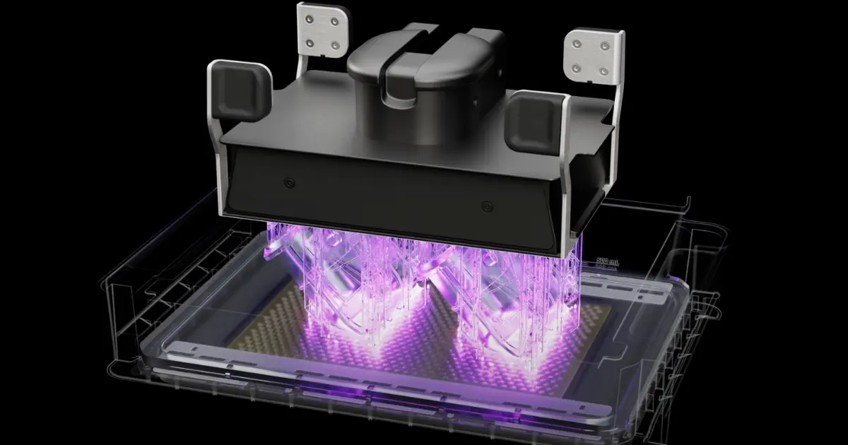 Form 4LのLFD方式と従来のLFS方式の造形プロセスの違い