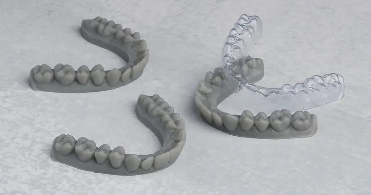 Form 4での歯科モデル出力・洗浄サンプル