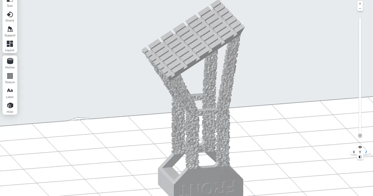 Form 4 クリーニングシートホルダーの3Dモデルイメージ