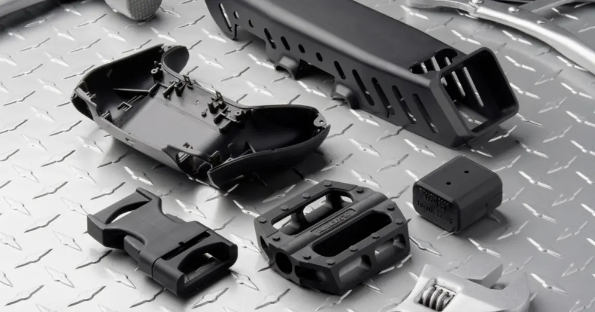 Form 4で造形したTough 2000 Resinのサンプルパーツとショールーム実機