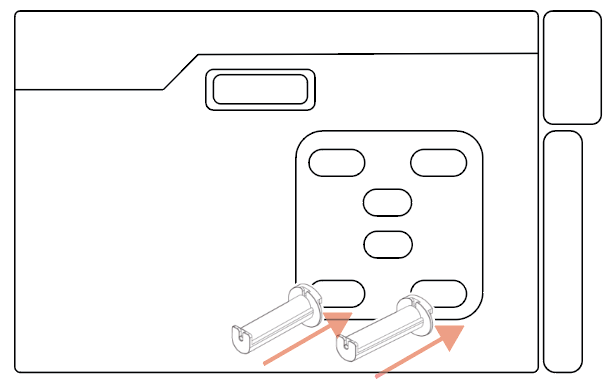 フィラメントボックスにホルダーを設置するイラスト