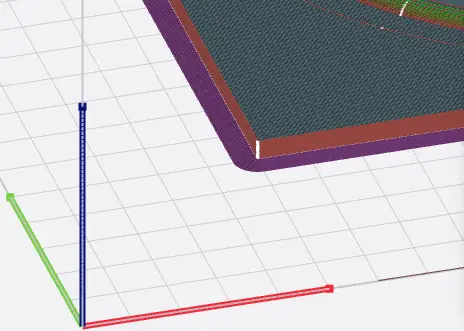 ブリムを10周に増やした角の様子。つばが広い