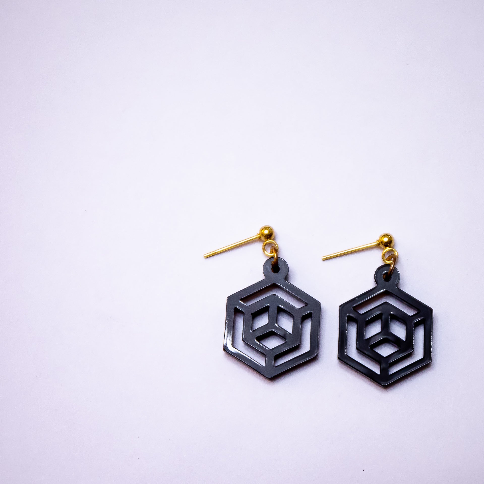 HEXA で加工したピアスの作例