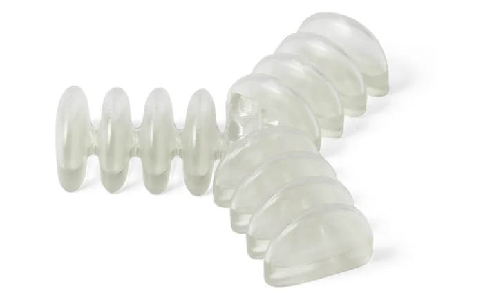 BioMed Flex 50A レジンで造形した蛇腹状の部品