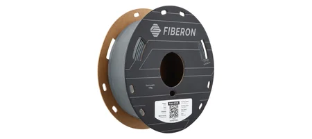 Fiberon PA6-GF25 500g スプール グレー（斜めから）