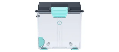 PolyDryer Box 単体（透明ボックスと黒いフタ）