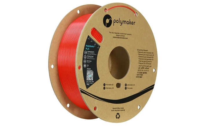 Polymaker PolySonic PLA 高速造形フィラメント 1.75mm 1kg(5 色) 画像 2