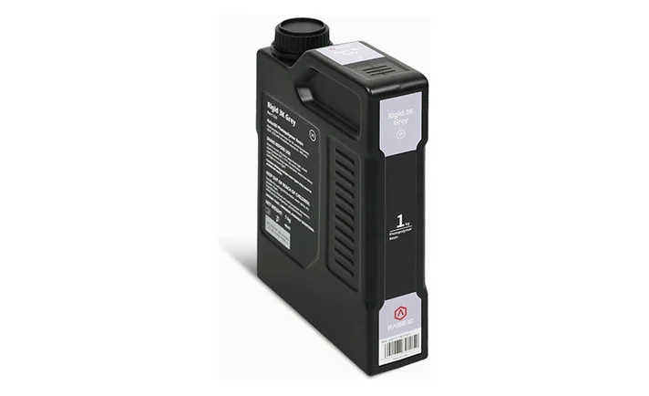 Raise3D Rigid 3K レジンのボトル斜め