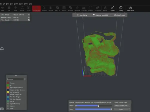 ideaMaker SLS Interface