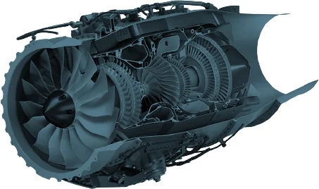 タービンの CAD モデル