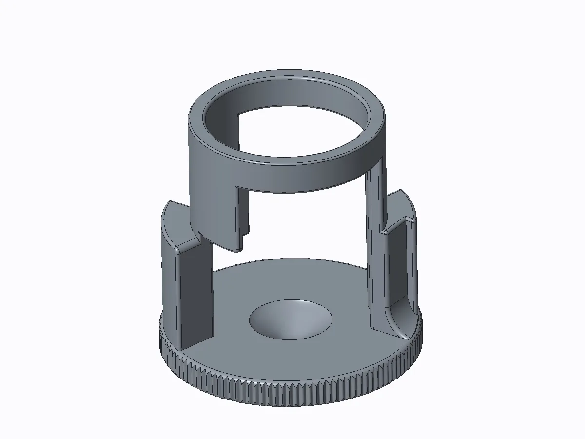 スキャンデータから描き直した CAD モデル（旋盤部品）
