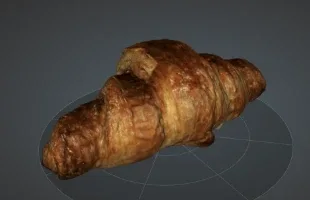 カラーテクスチャを合成した 3D モデル
